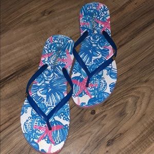 Lily Pulitzer flip flops